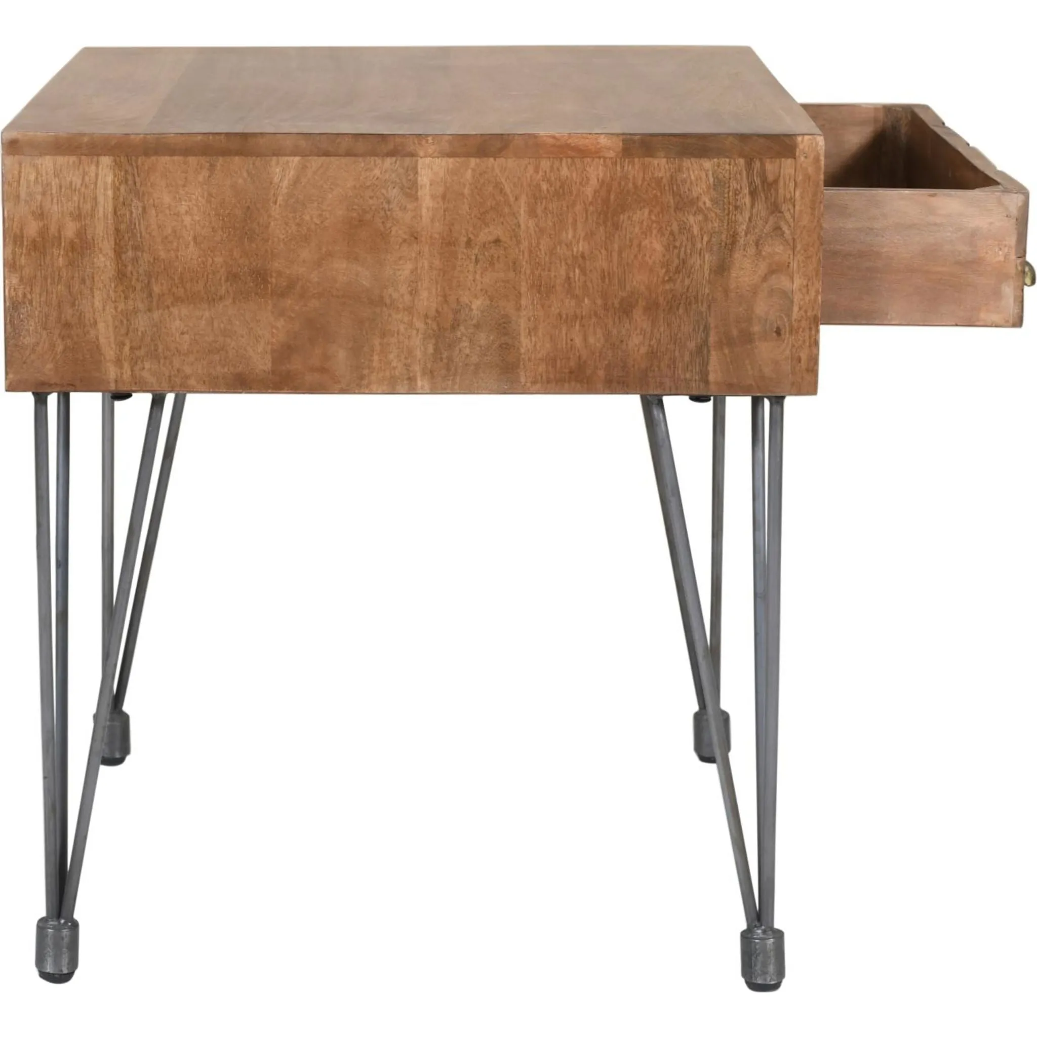 American Vintage End Table - Medium Brown