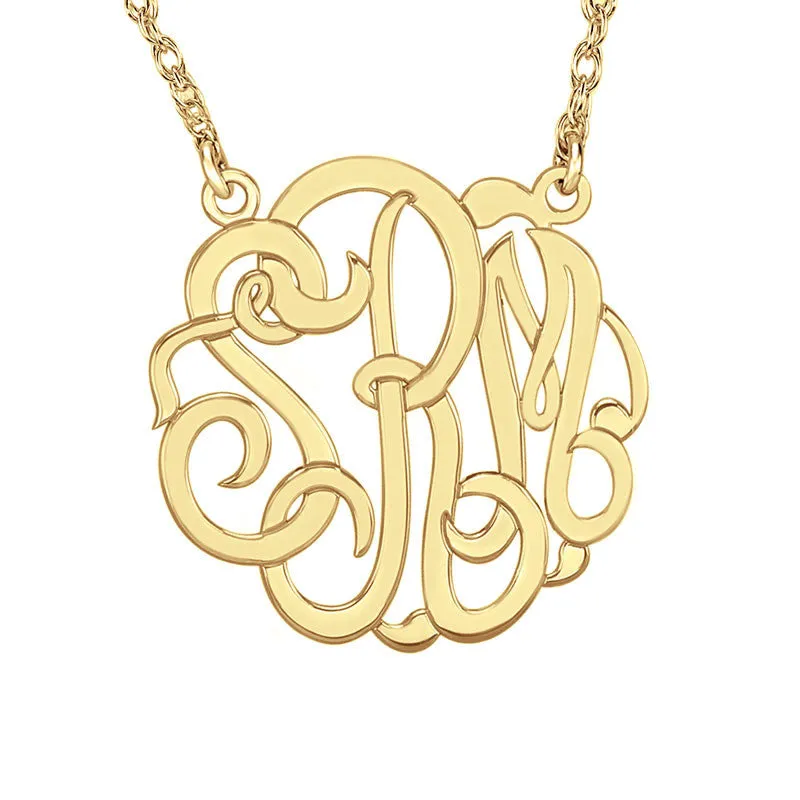 Classic Script Monogram Necklace