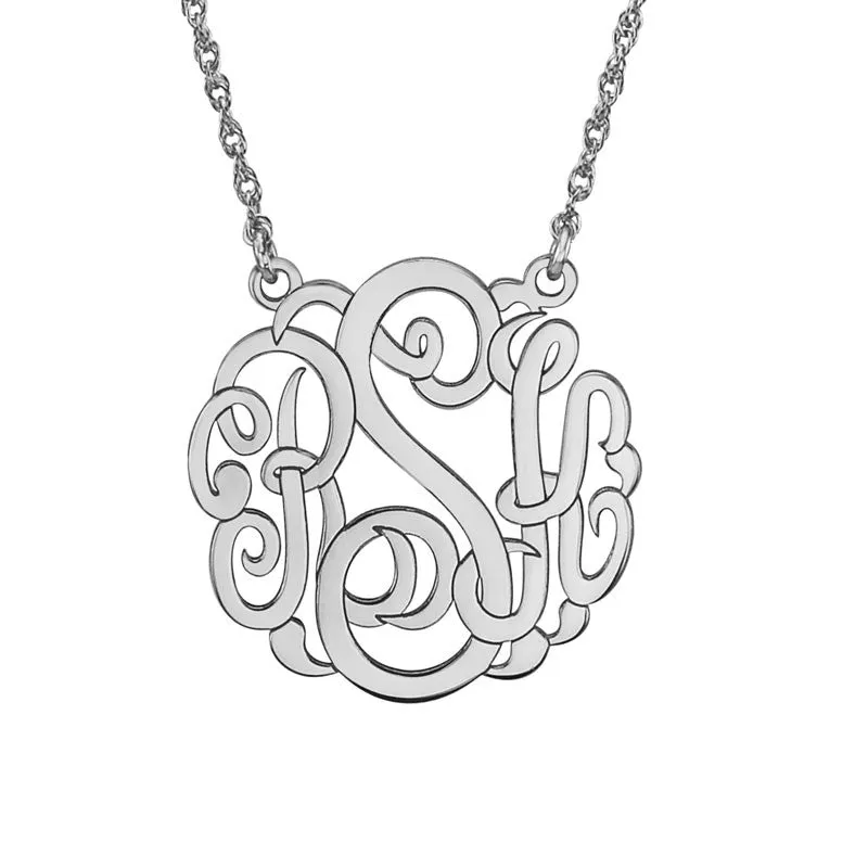 Classic Script Monogram Necklace