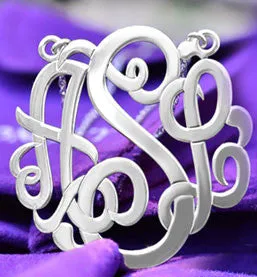 Classic Script Monogram Necklace