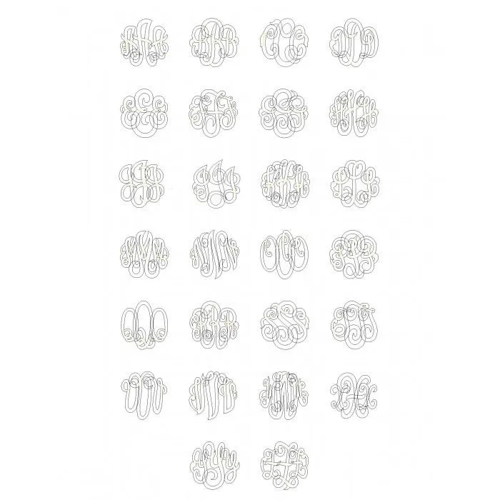 Classic Script Monogram Necklace