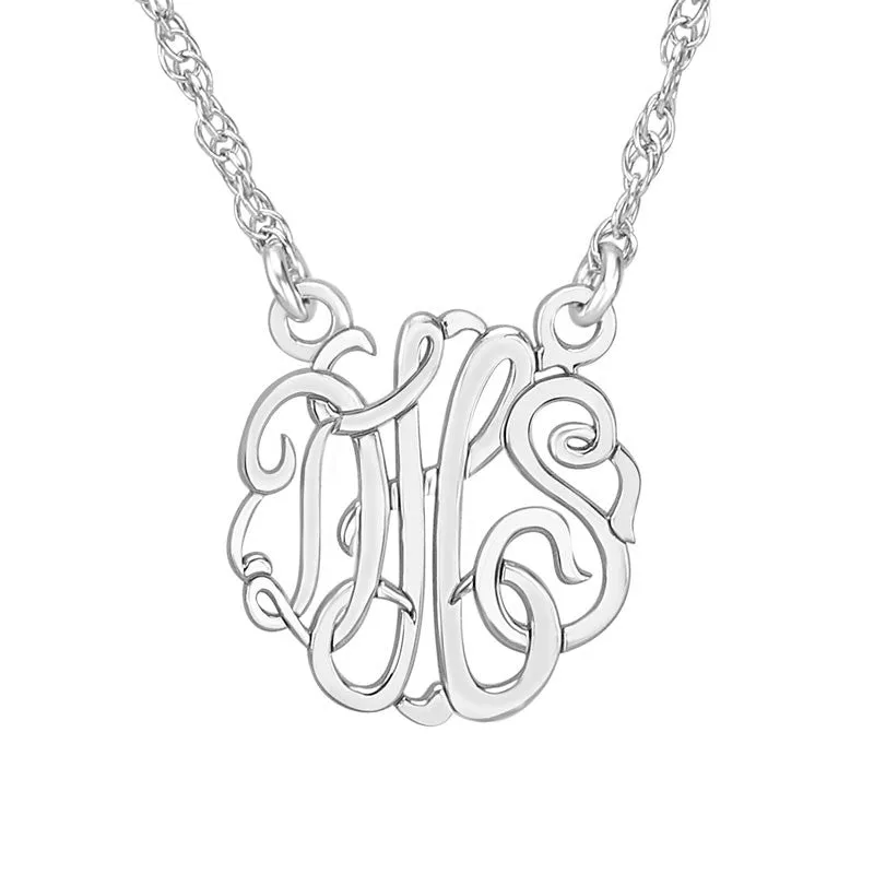Classic Script Monogram Necklace