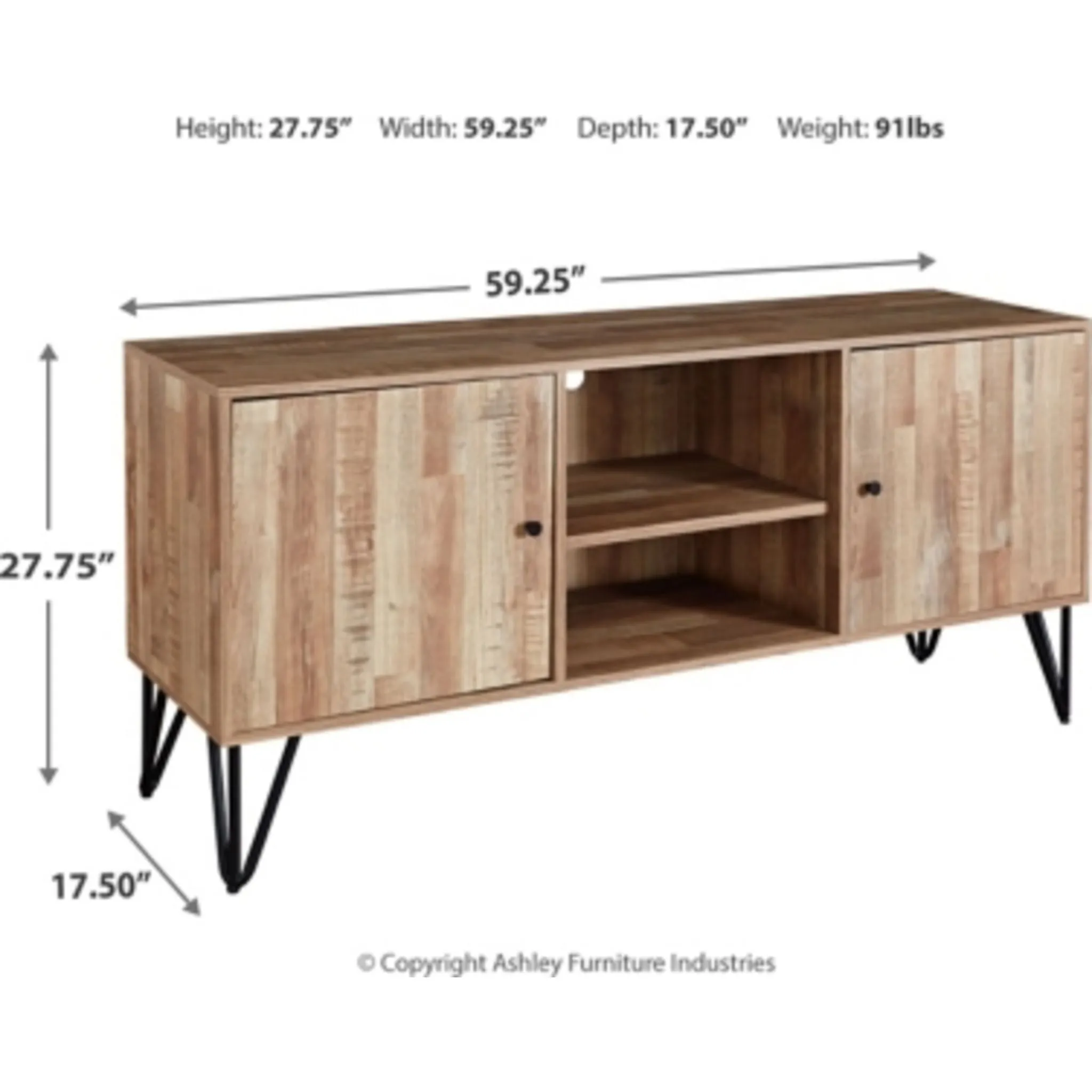 Gerdanet TV Stand - Natural