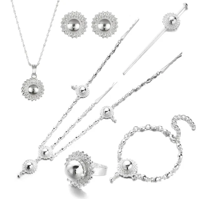 Habesha Set Jewelry Style 24K Gold Color