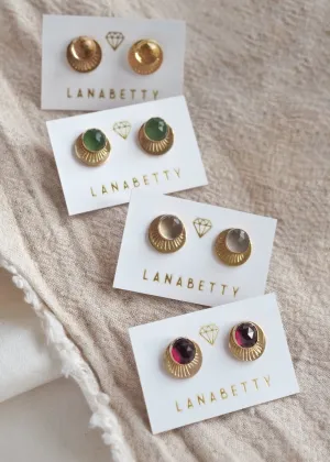 Horizon Stud Earrings - Gold Filled