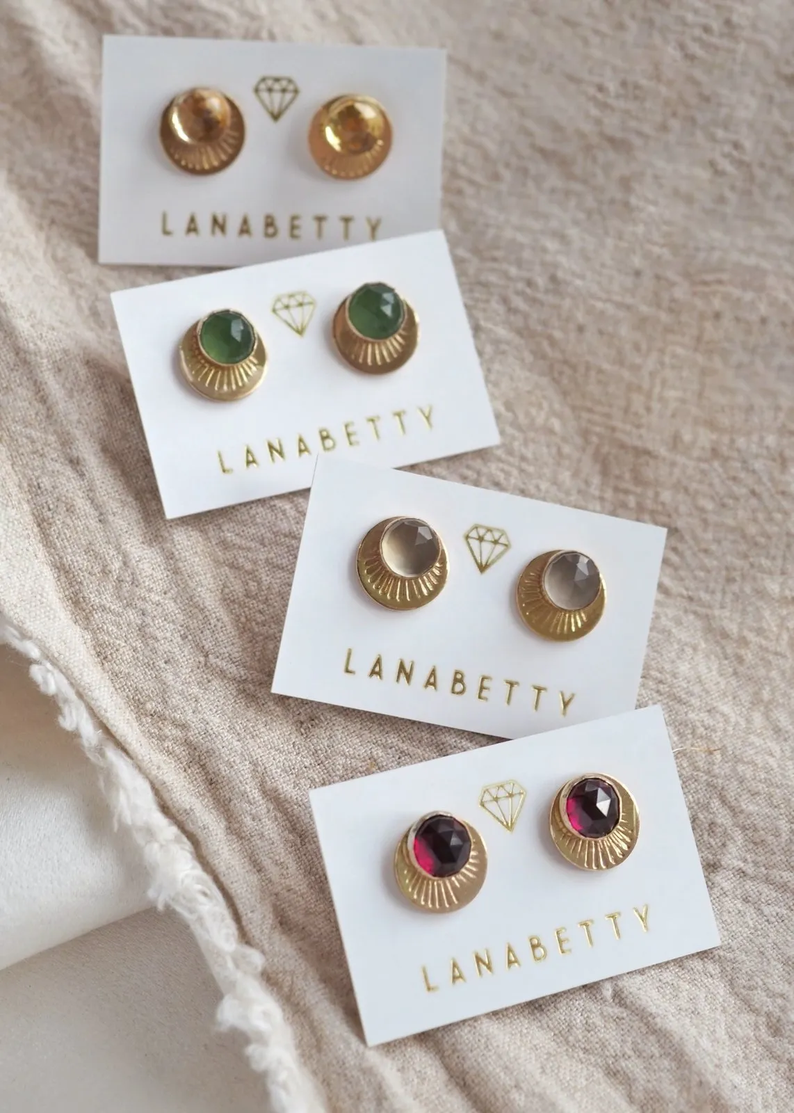 Horizon Stud Earrings - Gold Filled