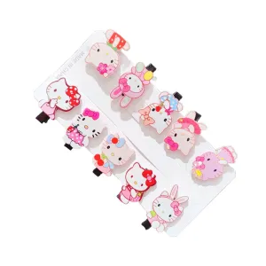 Ianbox Character Hairpin Accessories 10p F Hello Kitty