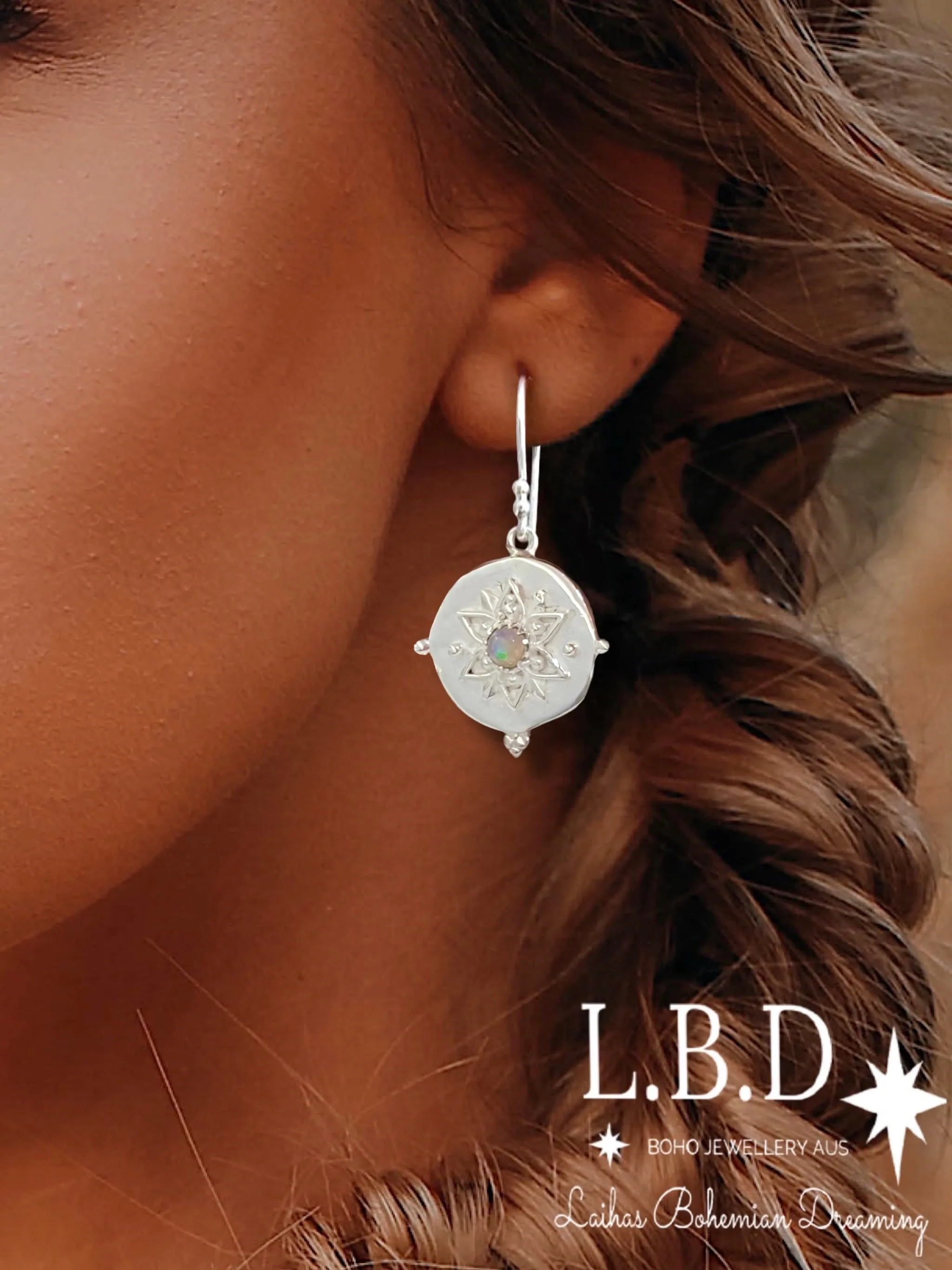 Laihas Large Vera May Opal Earrings
