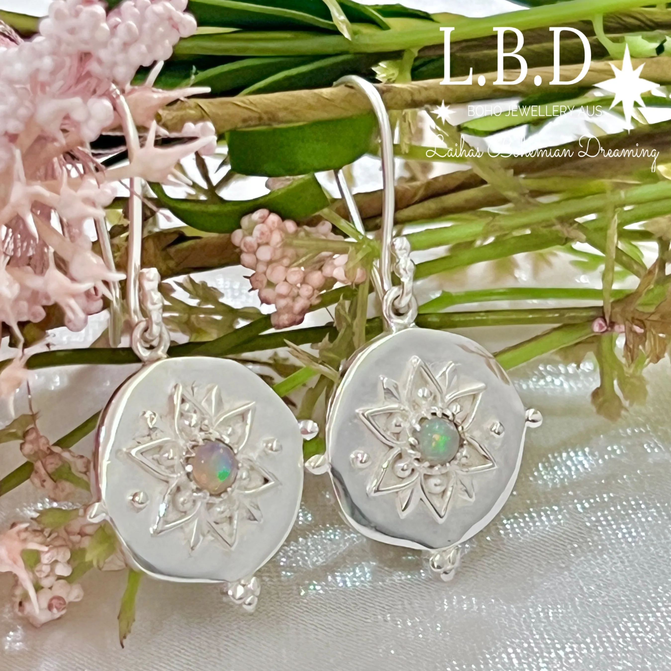 Laihas Large Vera May Opal Earrings