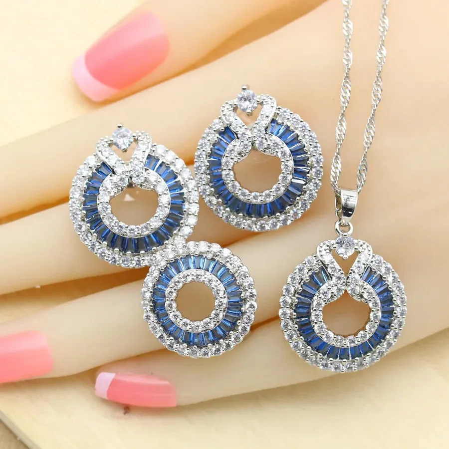 luxury Bridal Silver 925 Jewelry Sets For Women