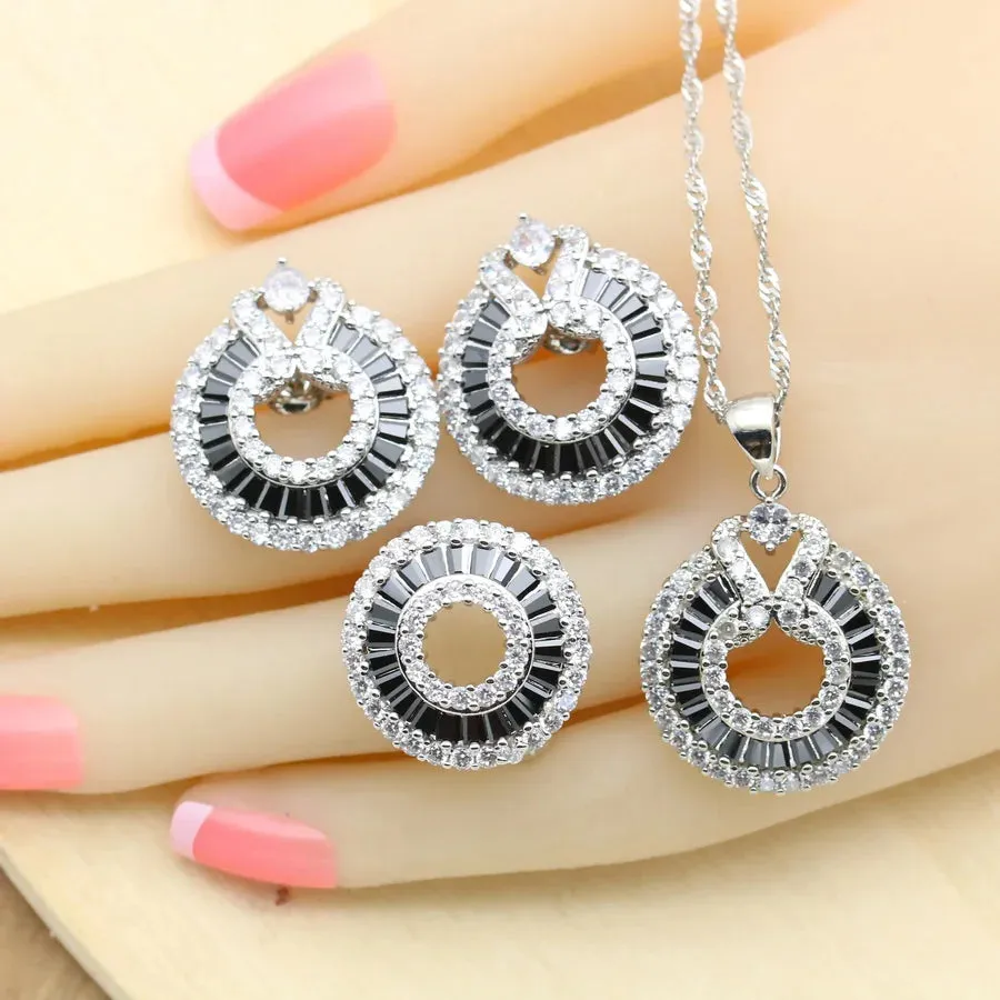 luxury Bridal Silver 925 Jewelry Sets For Women