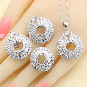 luxury Bridal Silver 925 Jewelry Sets For Women