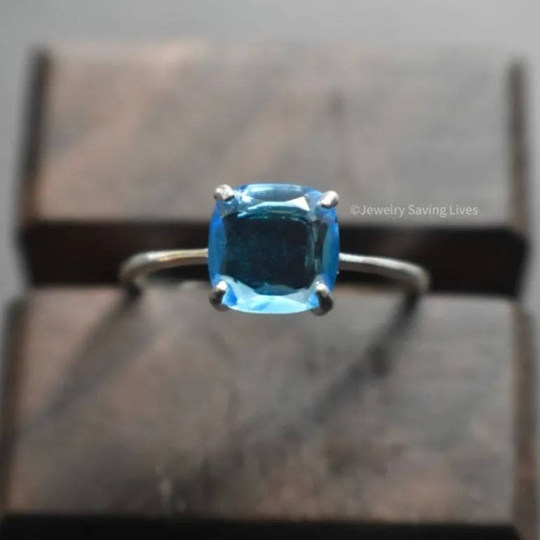 The Asher - Natural Blue Topaz