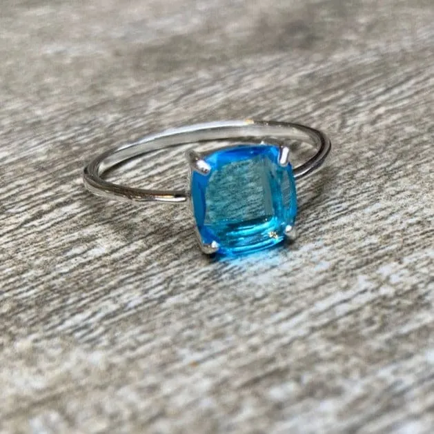 The Asher - Natural Blue Topaz