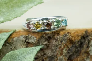 Zircon Ring, Genuine Untreated Zircon Set